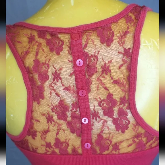 Tank top with lace Racerback - Picture 3 of 3
